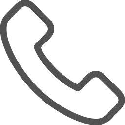 Gray telephone handset icon indicating phone or call.